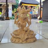 <transcy>[Bali sculpture with soul] Cooperation and supervision of Cokorda Raka, descendant of the Sukawati royal family Goddess of beauty, wealth and fertility Lakshmi</transcy>