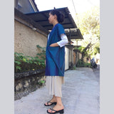 <transcy>Beauty of jade color Bali hand-woven endec long vest / long gilet</transcy>