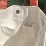 ※オーダーメイド受付※【草木染・手織り】伝統織物ランランを使ったおしゃれショッピングバッグ